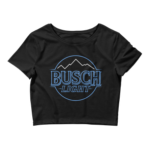Busch Light Neon Mountains Crop Top Tee