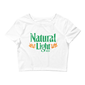 Natural Light Retro St. Patrick's Day Crop Top Tee