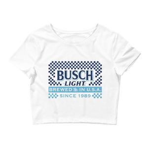 Busch Light Finish Line Racing Crop Top Tee