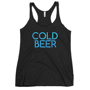 Cold Beer Neon Sign Women's Tank Top